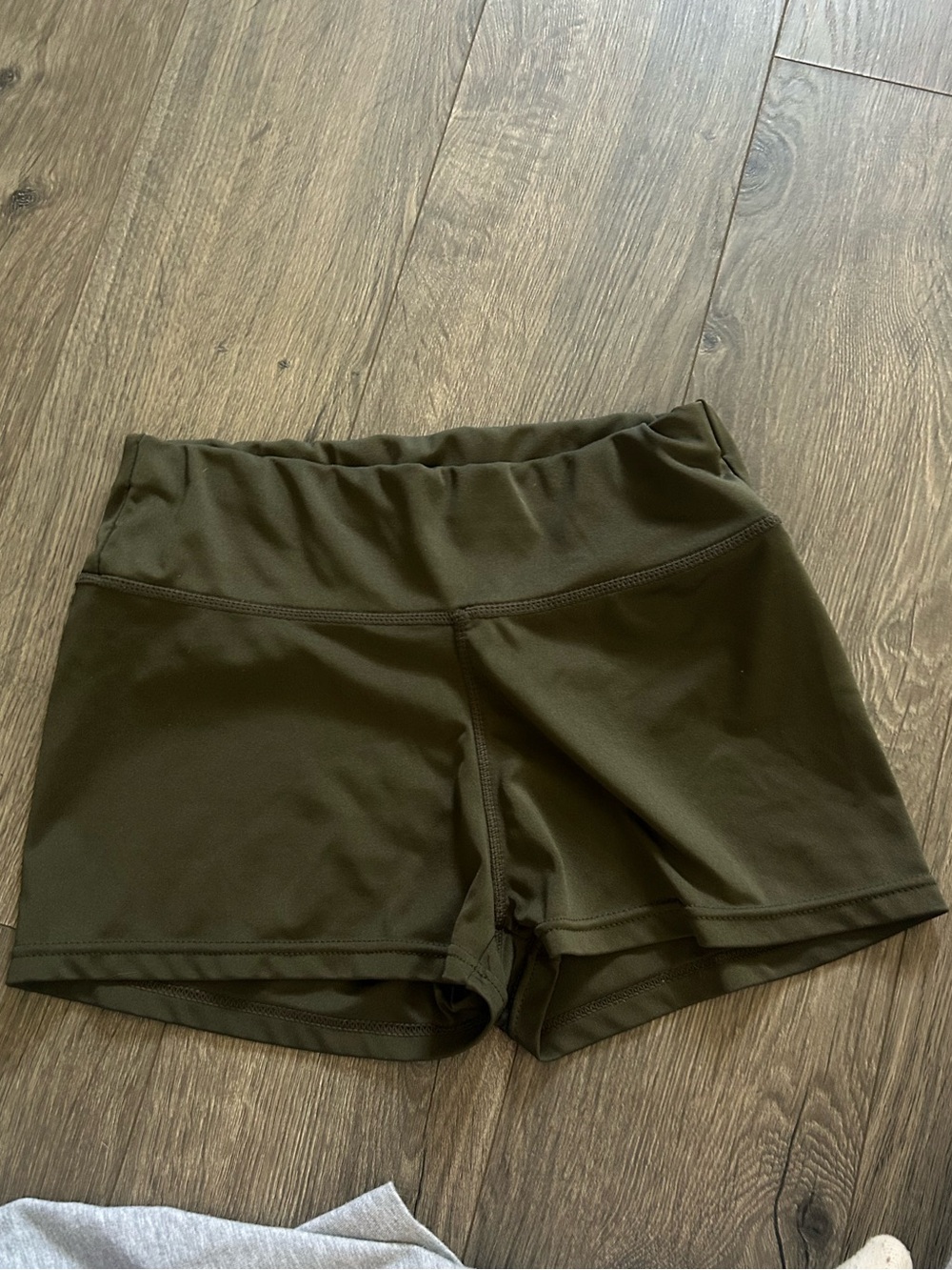 Olive Green Bike Shorts